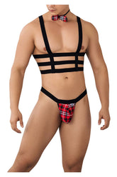 Ensemble de harnais CandyMan 99634 en deux parties, couleur noir